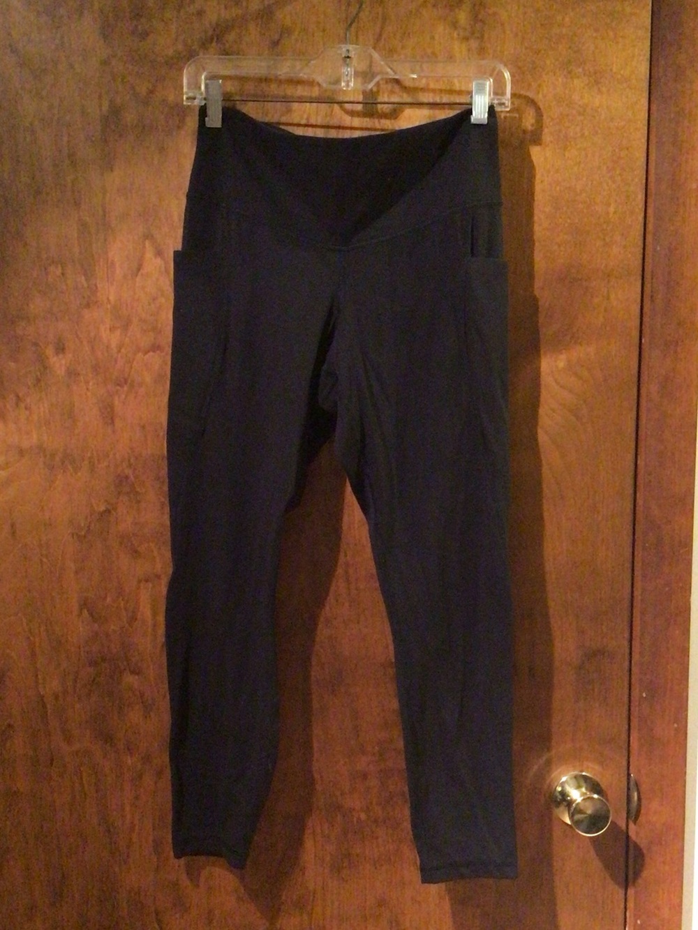 High-Waist Pocket Leggings in Black